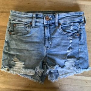 American Eagle Outfitters Hi-Rise Shortie With Lace Pockets 0